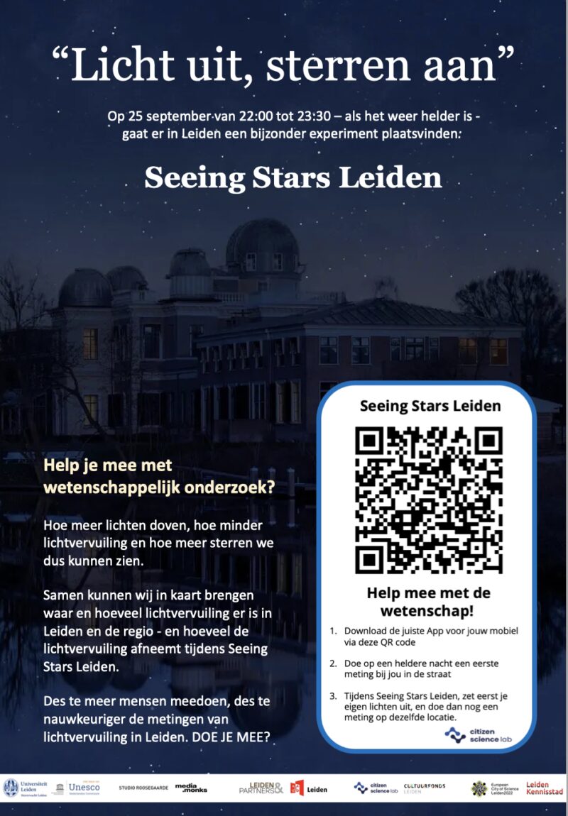 MEE DOEN Seeing Stars Leiden Poster