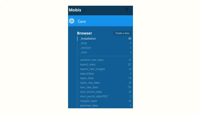 MOBIS mobile observatory interface