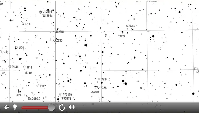 TriAtlas interactive astronomical chart